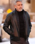 George Clooney Wolfs 2024 Leather Jacket