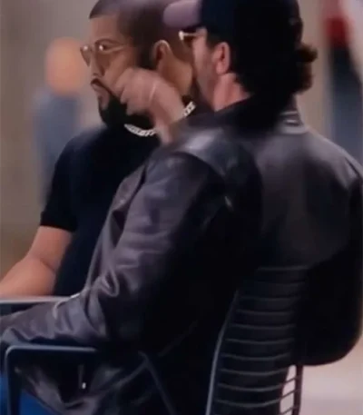 Gerard Butler Den of Thieves 2 Pantera Black Leather Jacket