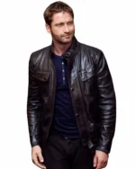 Gerard Butler Olympus Has Fallen Brown Leather Jacket