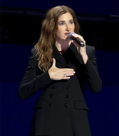 Disney Event D23 Kathryn Hahn Black Coat