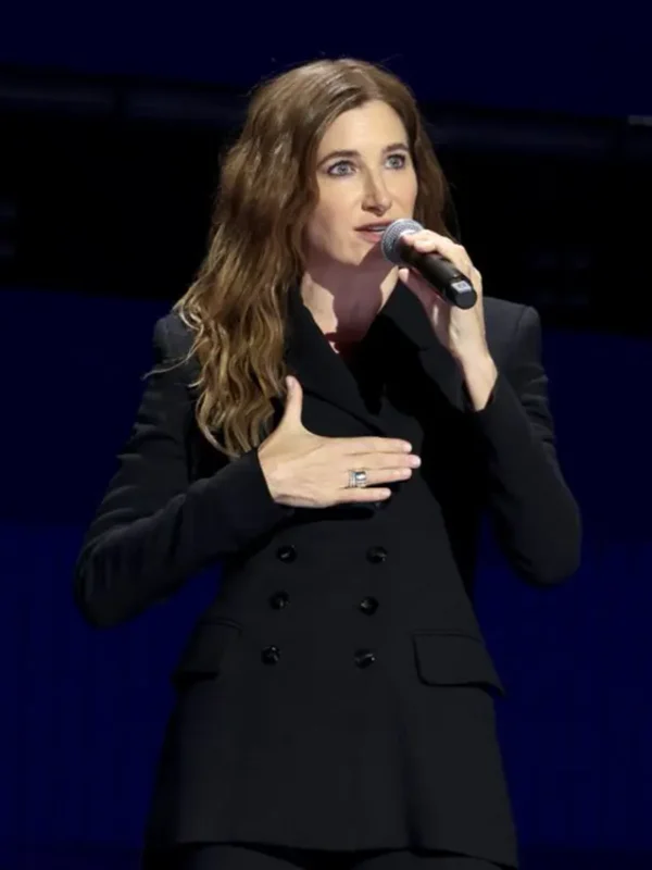 Disney Event D23 Kathryn Hahn Black Coat