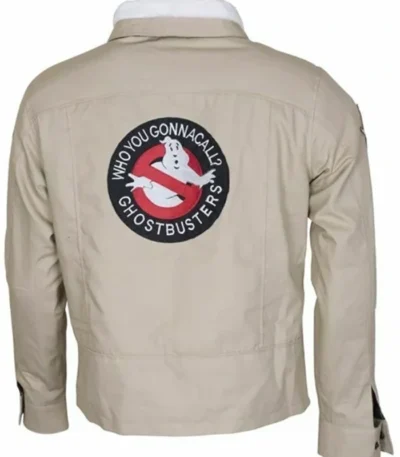 Ghostbusters Beige Cotton Jacket With Logo