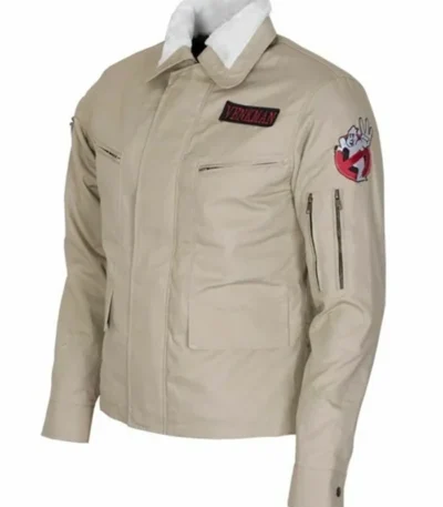 Ghostbusters Beige Cotton Jacket With Logo