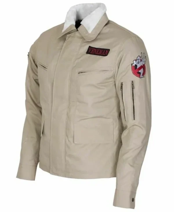 Ghostbusters Beige Cotton Jacket With Logo