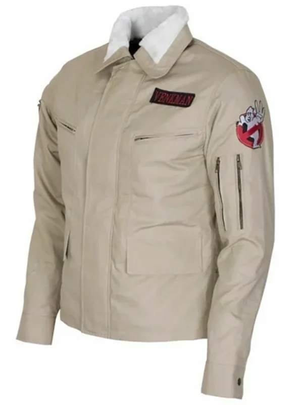 Ghostbusters Beige Cotton Jacket With Logo