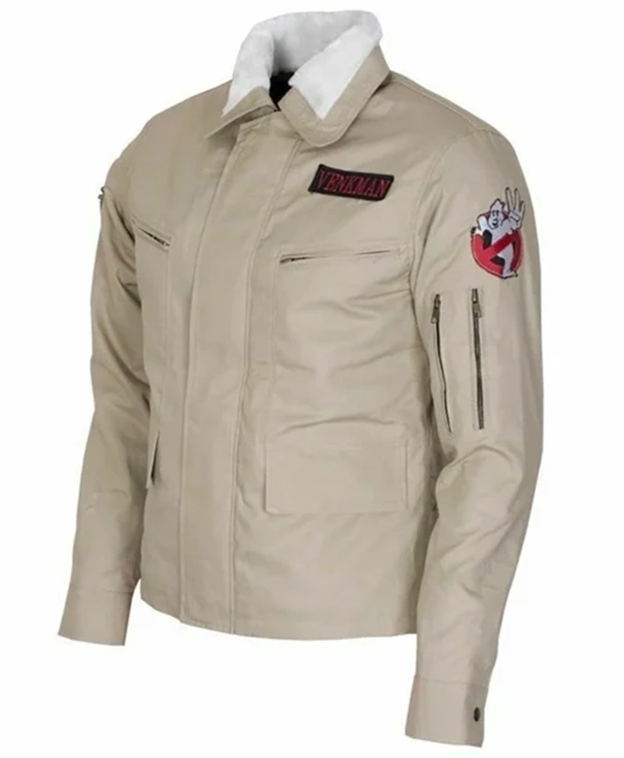 Ghostbusters Beige Cotton Jacket With Logo Ghostbusters Beige Cotton Jacket With Logo