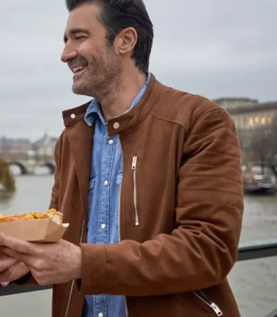 Gilles Marini Crimes of Fashion Killer Clutch Brown Jacket