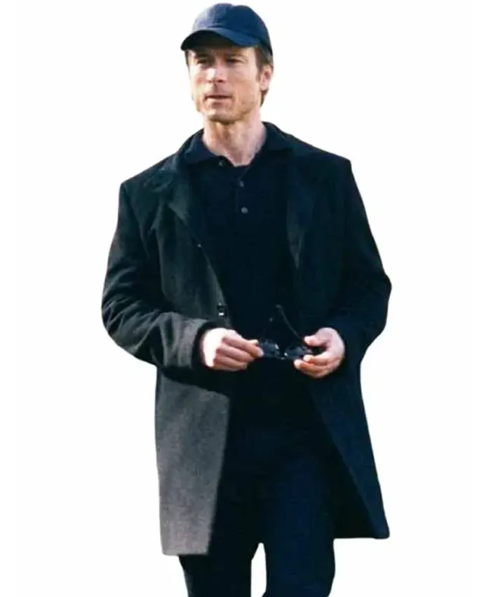 Glen Powell How to Make a Killing Black Wool Coat Glen Powell How to Make a Killing Black Wool Coat