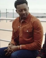God Friended Me Brandon Micheal Hall Orange Corduroy Jacket