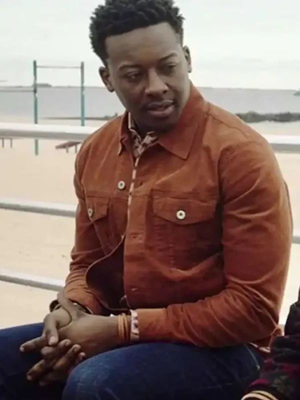 God Friended Me Brandon Micheal Hall Orange Corduroy Jacket
