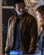 God Friended Me Brandon Micheal Hall Suede Bomber Jacket