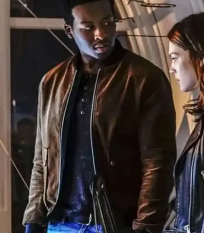 God Friended Me Brandon Micheal Hall Suede Bomber Jacket