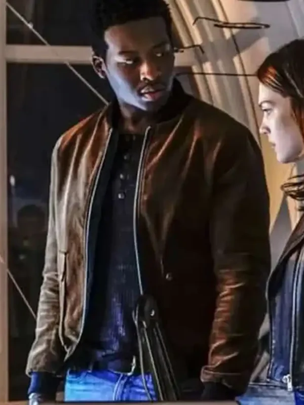 God Friended Me Brandon Micheal Hall Suede Bomber Jacket