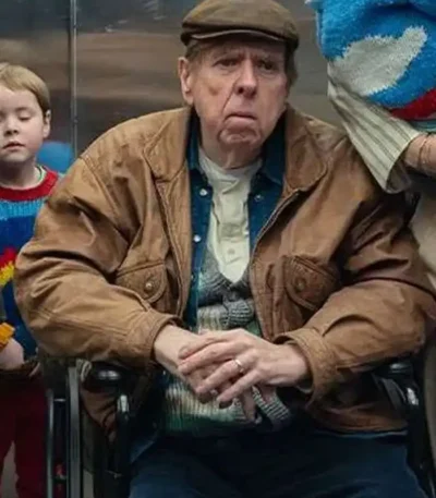 Goodbye June Timothy Spall Brown Jacket