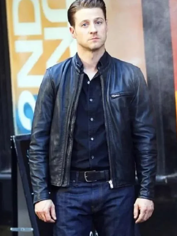 Gotham Ben McKenzie Black Leather Jacket