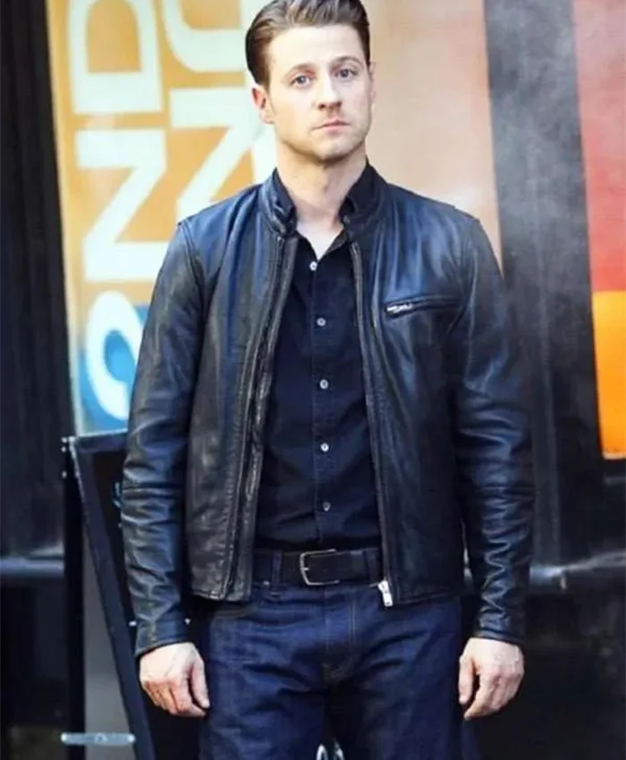 Gotham Ben McKenzie Black Leather Jacket Gotham Ben McKenzie Black Leather Jacket