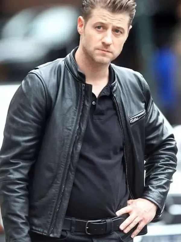 Gotham Ben McKenzie Black Leather Jacket