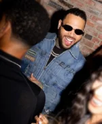 Grammy 2026 Chris Brown Denim Jacket