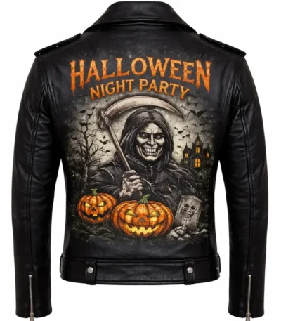 Halloween Grim Reaper Biker Jacket