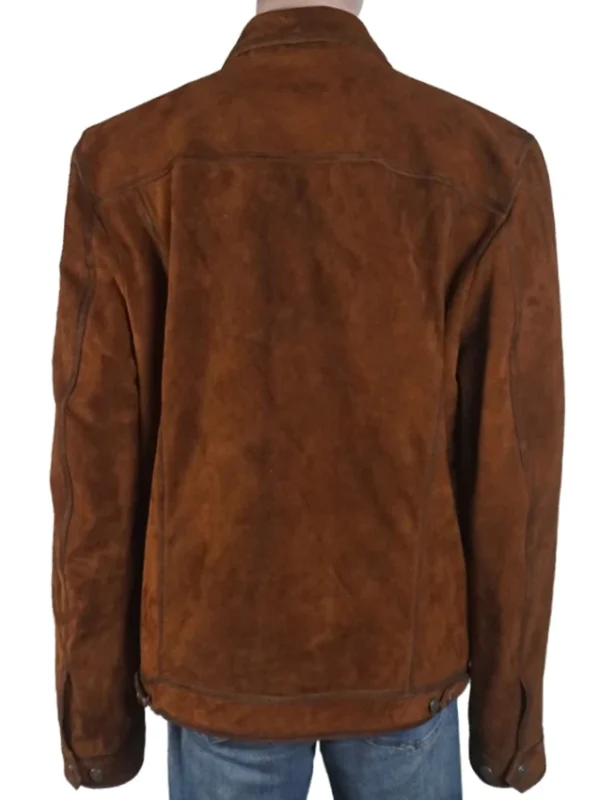 Grumpy Old Santa 2023 Micah Lyons Brown Suede Jacket
