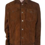 Grumpy Old Santa 2023 Micah Lyons Brown Suede Jacket