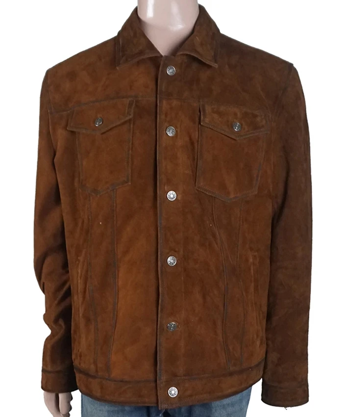 Grumpy Old Santa 2023 Micah Lyons Brown Suede Jacket Grumpy Old Santa 2023 Micah Lyons Brown Suede Jacket