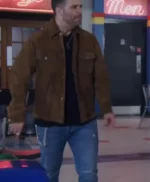 Grumpy Old Santa 2023 Micah Lyons Brown Suede Jacket