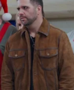 Grumpy Old Santa 2023 Micah Lyons Brown Suede Jacket