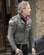 Neighbours Guy Pearce Leather Grey Jacket
