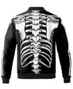 Halloween 3D Ribcage Bomber Jacket