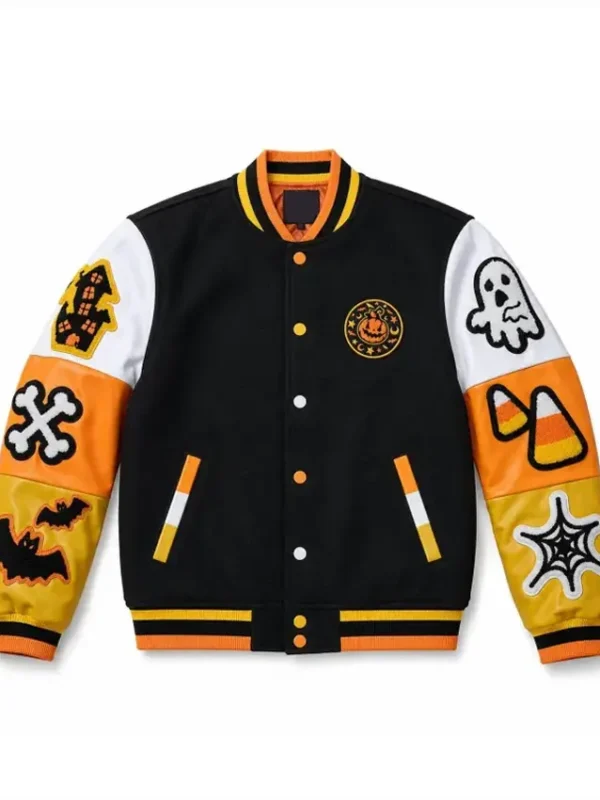Halloween Boo Varsity Jacket