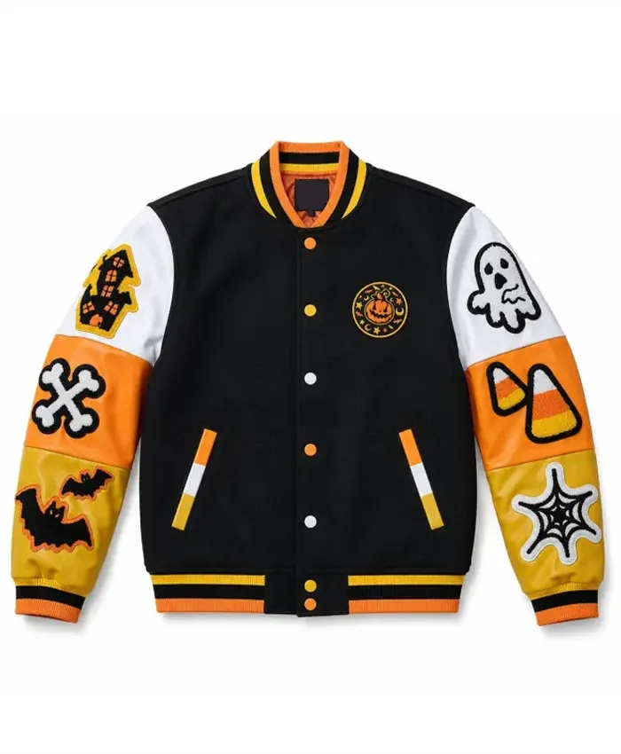 Halloween Boo Varsity Jacket Halloween Boo Varsity Jacket