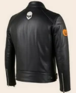 Halloween Black Leather Biker Jacket