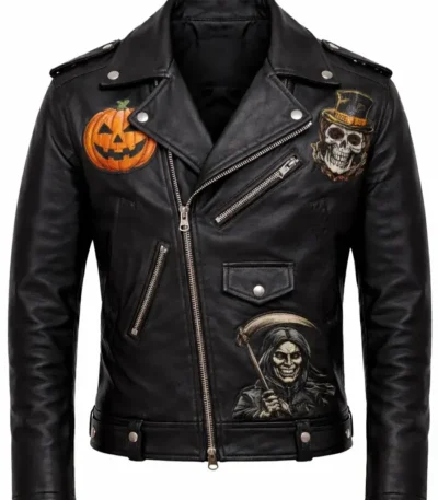 Halloween Grim Reaper Biker Jacket