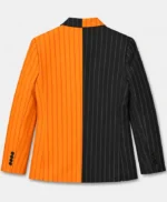 Jack-O-Lantern Pinstripe Split Suit Blazer