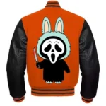 Halloween Labubu Ghostface Varsity Jacket