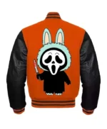 Halloween Labubu Ghostface Varsity Jacket