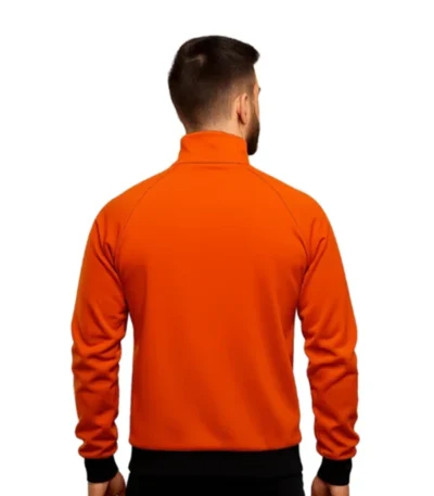 Halloween Party Orange Zip-up Bomber Jacket