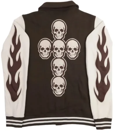 Halloween Skull x Wings Varsity Jacket