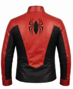 Spider-Man Red and Black Asymmetrical Leather Jacket
