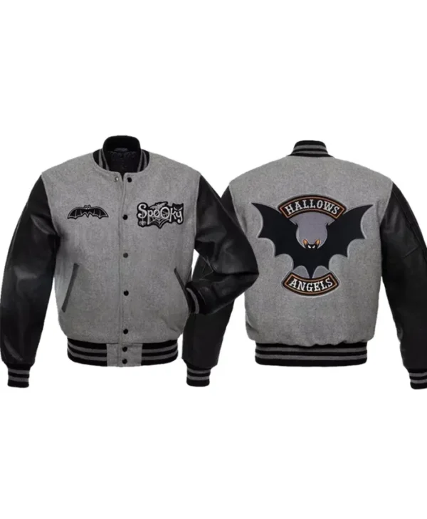 Halloween Spooky Angel Varsity Jacket