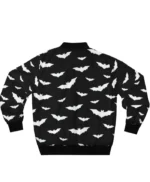 White Bats Black Bomber Jacket