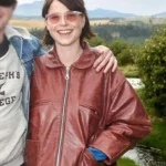 Hamnet Event Jessie Buckley Leather Jacket