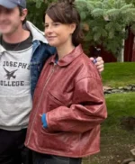 Hamnet Event Jessie Buckley Leather Jacket