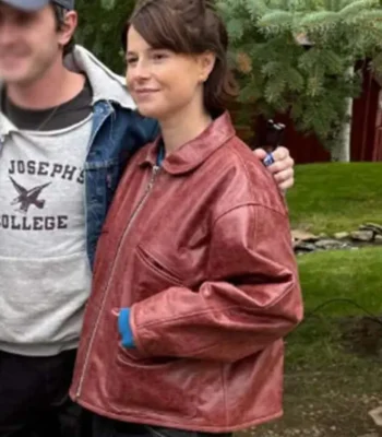 Hamnet Event Jessie Buckley Leather Jacket