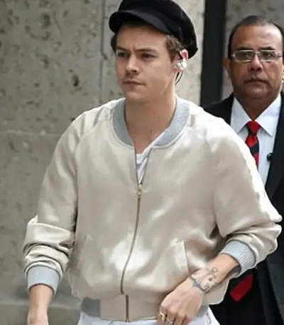Harry Style Metallic Satin Jacket