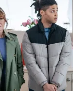 Harry Wild S02 Fergus Reid Grey Puffer Jacket
