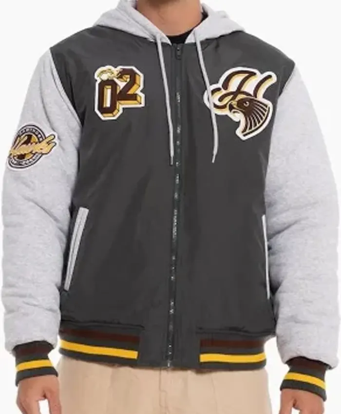 Hawthorn Hawks Patchwork Bomber Jacket Hawthorn Hawks Patchwork Bomber Jacket