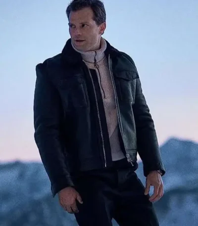 Heart of Stone 2023 Jamie Dornan Black Jacket