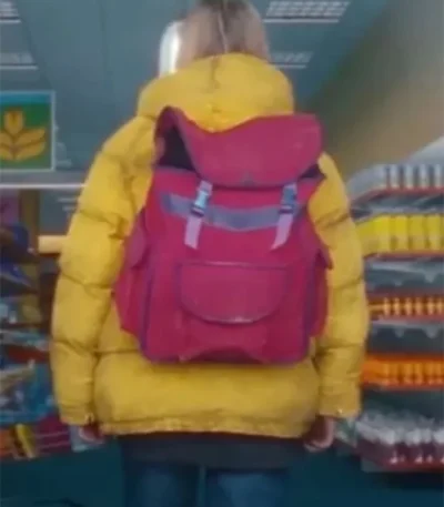 Helena Zengel The Legend of Ochi Yellow Puffer Jacket